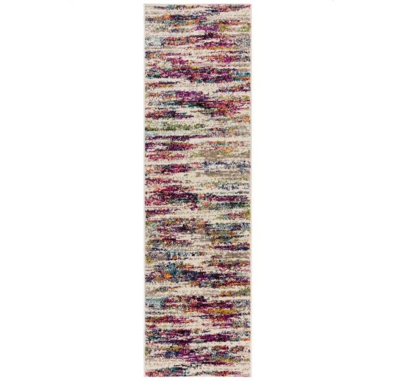 KADIMA DESIGN Teppich Pflegeleichter Designer-Teppich mit abstraktem Muster in Multicolor, Läufer, Höhe: 11 mm, Poldichte: 2200 g/qm,Abstrakt Muster von KADIMA DESIGN