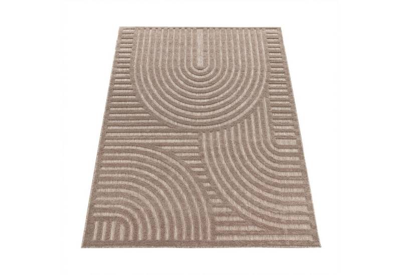 KADIMA DESIGN Teppich Struktur Wohnzimmer schmutzabweisend Teppich Kurzflor, Läufer, Höhe: 14 mm, Florhöhe: 10 mm, 100% Polypropylen, Läufer, 60x100cm, Beige von KADIMA DESIGN