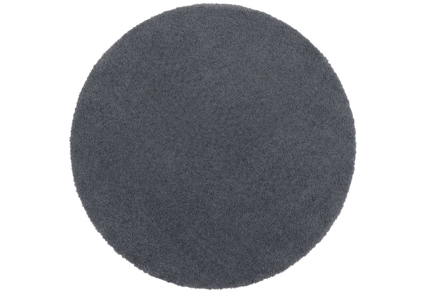 KADIMA DESIGN Teppich Unifarben Schlafzimmer Hochflor Teppich waschbar Rund 133x133, Rund, Höhe: 23 mm, Anthrazit, 100% recyceltes Polyester, Hochflor, Flordichte 1 835 g/m² KADIMA DESIGN Teppich Unifarben Schlafzimmer Hochflor Teppich waschbar Rund 133x133, Rund, Höhe: 23 mm, Anthrazit, 100% recyceltes Polyester, Hochflor, Flordichte 1 835 g/m² von KADIMA DESIGN