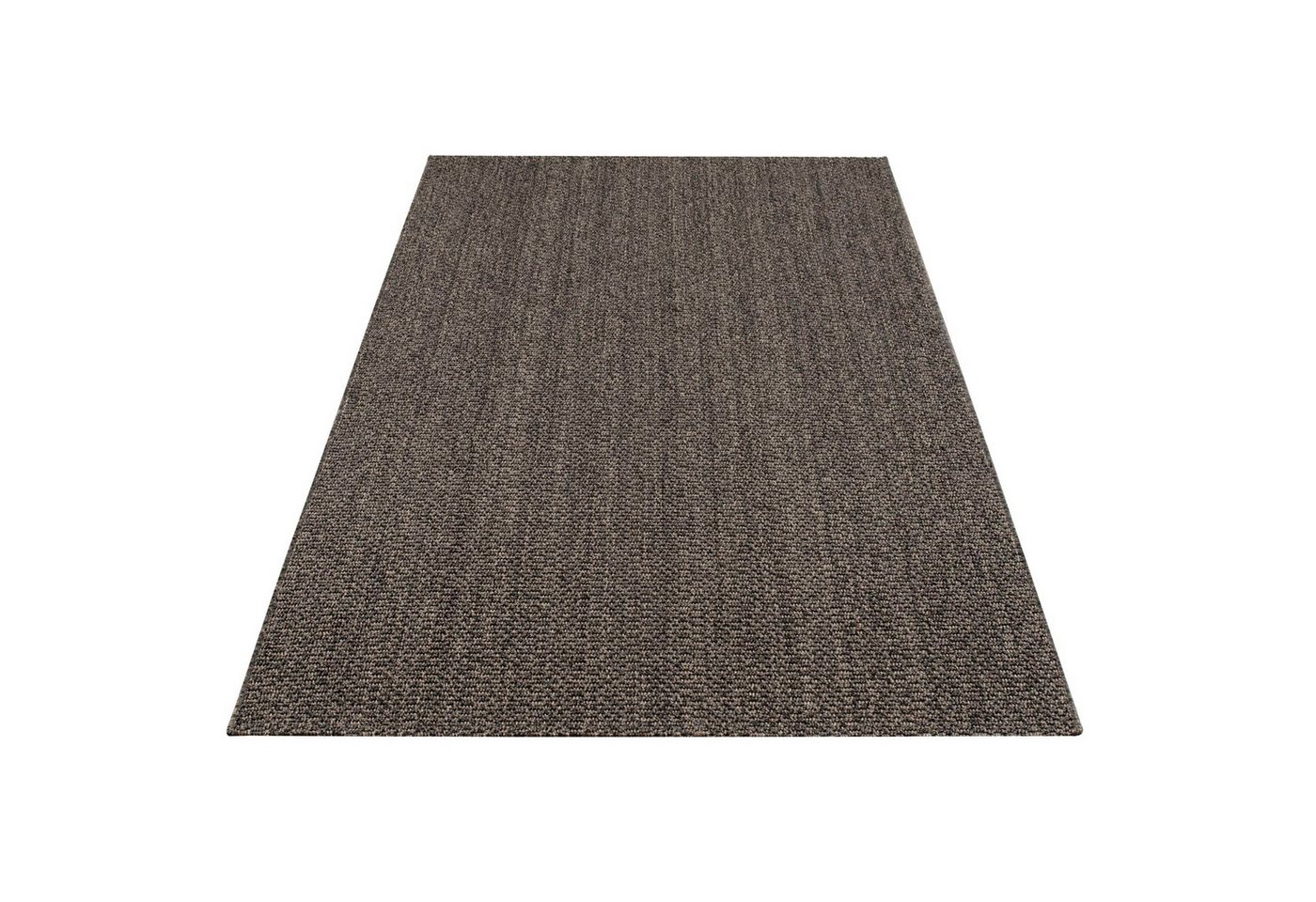 KADIMA DESIGN Teppich Unifarben Wohnzimmer schmutzabweisend Teppich Kurzflor, Rechteckig, Höhe: 11 mm, Florhöhe: 7 mm, 100% Polypropylen, Rechteckig, 160x220cm, Anthrazit von KADIMA DESIGN