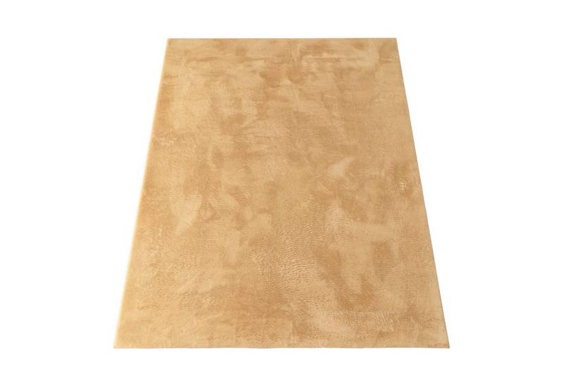 KADIMA DESIGN Teppich waschbar Einfarbig Wohnzimmer schmutzabweisend Teppich Kurzflor, Läufer, Höhe: 14 mm, Florhöhe: 10 mm, 100% Polyester, Läufer, 60x90cm, Gelb von KADIMA DESIGN