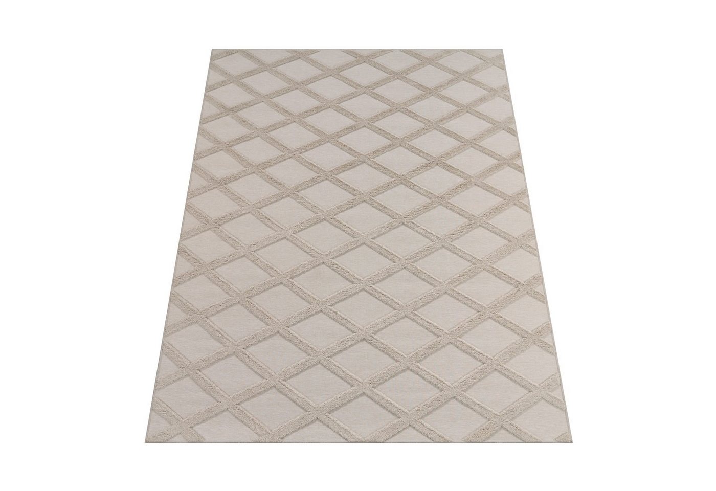 KADIMA DESIGN Teppich waschmaschinenwaschbar Rauten Küche, Flur Waschbarer Teppich, Läufer, Höhe: 14 mm, Florhöhe: 10 mm, 100% Polyester, Läufer, 60x100cm, Creme KADIMA DESIGN Teppich waschmaschinenwaschbar Rauten Küche, Flur Waschbarer Teppich, Läufer, Höhe: 14 mm, Florhöhe: 10 mm, 100% Polyester, Läufer, 60x100cm, Creme von KADIMA DESIGN