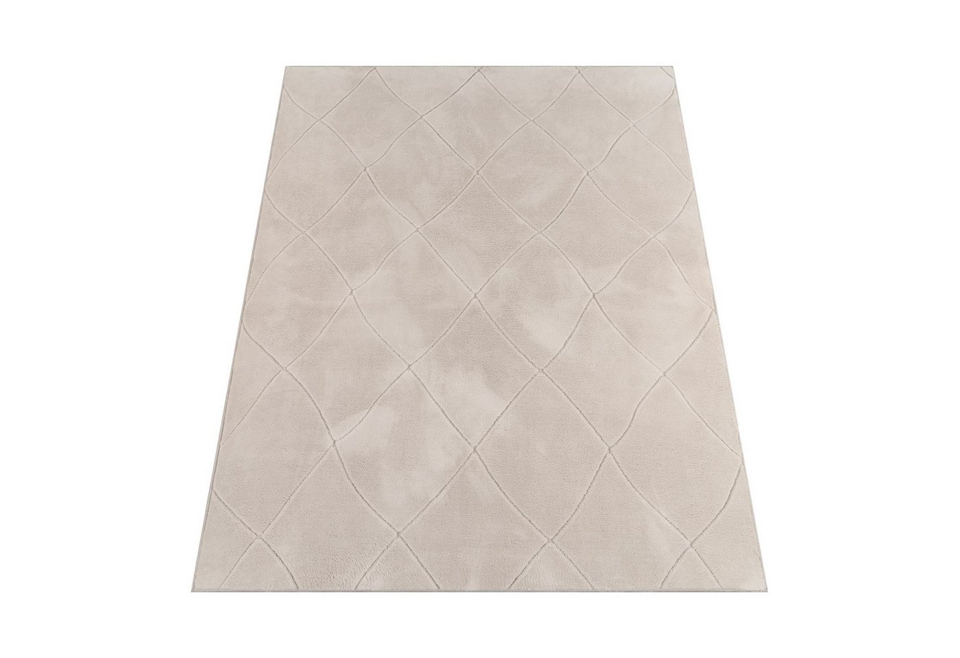 KADIMA DESIGN Teppich waschmaschinenwaschbar Unifarben Struktur Rauten Waschbarer Teppich, Läufer, Höhe: 14 mm, Florhöhe: 10 mm, 100% Polyester, Läufer, 60x100cm, Creme KADIMA DESIGN Teppich waschmaschinenwaschbar Unifarben Struktur Rauten Waschbarer Teppich, Läufer, Höhe: 14 mm, Florhöhe: 10 mm, 100% Polyester, Läufer, 60x100cm, Creme von KADIMA DESIGN