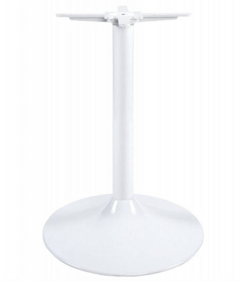 KADIMA DESIGN Tischgestell Tischbein aus Metall Weiß 60x60x73 cm Modernes Design (Robuste Tischfuß Konstruktion mit Bodenschutz Kadima Kollektion), Tischgestell BIANKO für Selbstmontierten Tisch Mit 8 Schrauben von KADIMA DESIGN