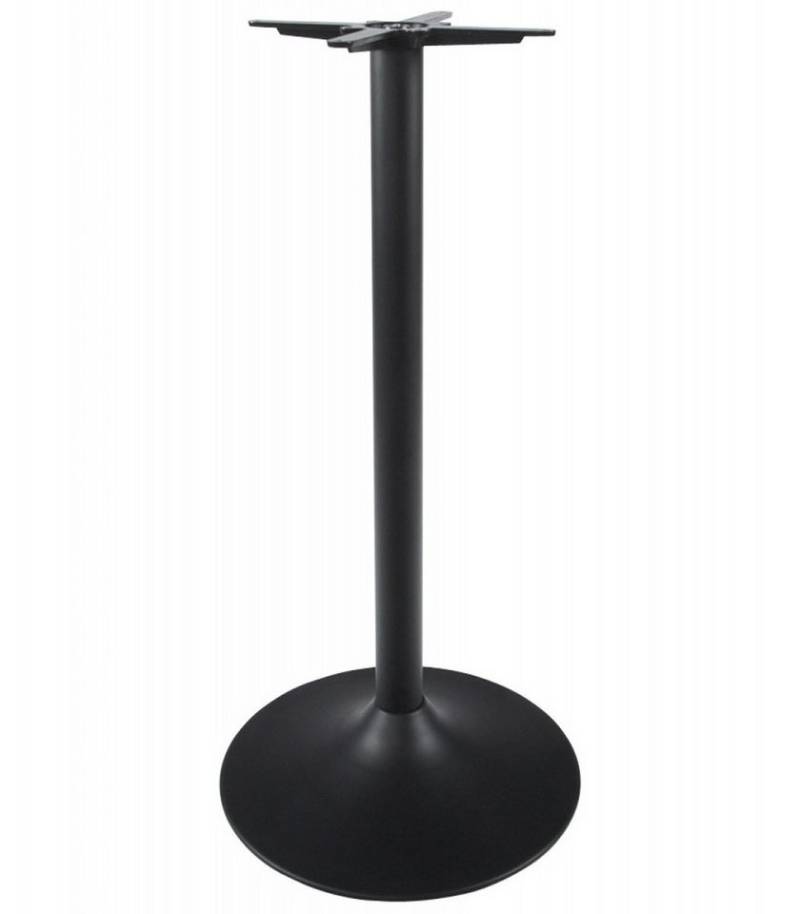 KADIMA DESIGN Tischgestell Metall Tischbein für Hochtisch Elegantes Stehtisch Gestell (60x60x110 cm, Schwarzes Metall Kadima Design Kollektion), Robuste Tischstruktur mit Schutzstreifen Industrieller Stil von KADIMA DESIGN