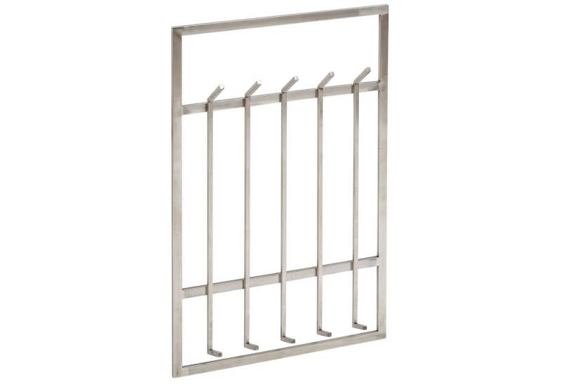 KADIMA DESIGN Wandgarderobe Wandgarderobe Metall Silber 60x100x7,5 cm Design Flurgarderobe Stahl, Hakenleiste Wandpaneel, Garderobe Wand, Garderobenleiste Flur von KADIMA DESIGN