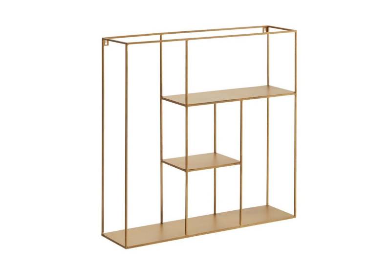 KADIMA DESIGN Wandregal Golden Iron Shelf with 3 Shelves, Handcrafted Floating Wall Shelf von KADIMA DESIGN