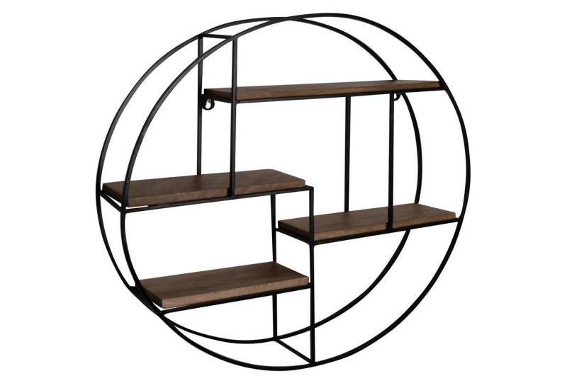 Wohnling Wandregal Wandregal 70x70x18 cm Mango Massivholz / Metall Hängeregal Rund, Kleines Design Schweberegal Industrial, Regal Hängend Wohnzimmer, Kleines Design Schweberegal Industrial, Regal Hängend Wohnzimmer Wohnling Wandregal Wandregal 70x70x18 cm Mango Massivholz / Metall Hängeregal Rund, Kleines Design Schweberegal Industrial, Regal Hängend Wohnzimmer, Kleines Design Schweberegal Industrial, Regal Hängend Wohnzimmer von Wohnling