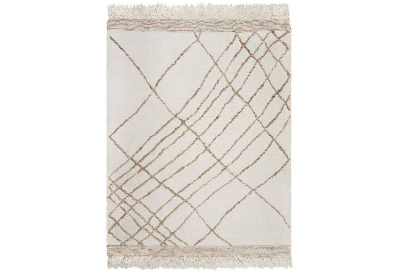 KADIMA DESIGN Wollteppich Streifen Abstrakt Wohnzimmer Teppich Kurzflor Rechteckig 120x170, Rechteckig, Höhe: 0 mm, Beige-Natur, 48% Wolle, 27% Polyester, 13% Baumwolle, Kurzflor KADIMA DESIGN Wollteppich Streifen Abstrakt Wohnzimmer Teppich Kurzflor Rechteckig 120x170, Rechteckig, Höhe: 0 mm, Beige-Natur, 48% Wolle, 27% Polyester, 13% Baumwolle, Kurzflor von KADIMA DESIGN