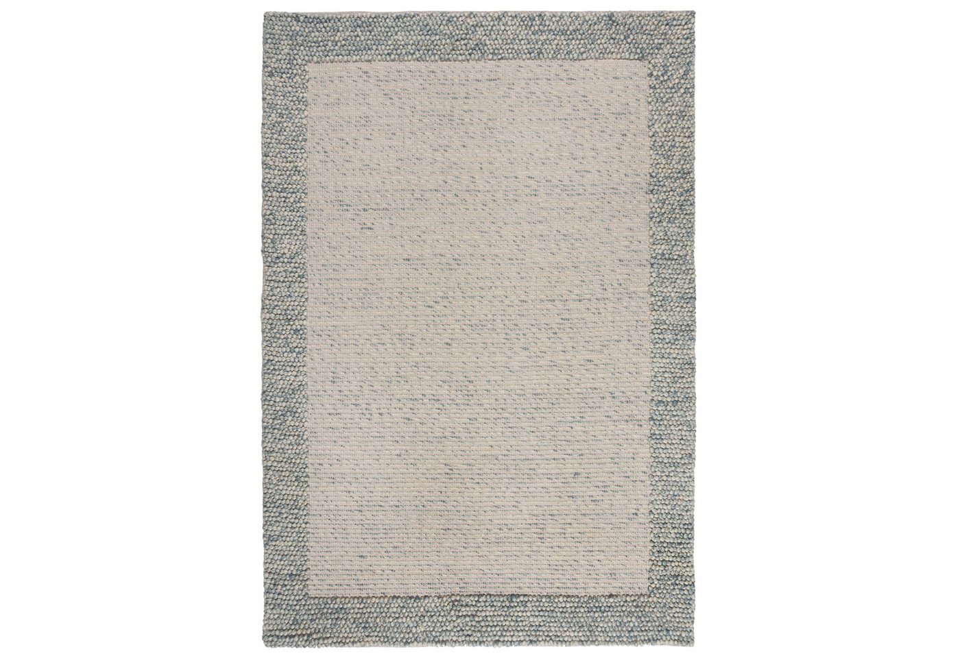 KADIMA DESIGN Wollteppich Unifarben, Bordüre Wohnzimmer Teppich Kurzflor Rechteckig 80x150, Rechteckig, Höhe: 7 mm, Blau-Natur 78% Wolle 22% Polyester, Kurzflor mit struktureller Bordüre KADIMA DESIGN Wollteppich Unifarben, Bordüre Wohnzimmer Teppich Kurzflor Rechteckig 80x150, Rechteckig, Höhe: 7 mm, Blau-Natur 78% Wolle 22% Polyester, Kurzflor mit struktureller Bordüre von KADIMA DESIGN
