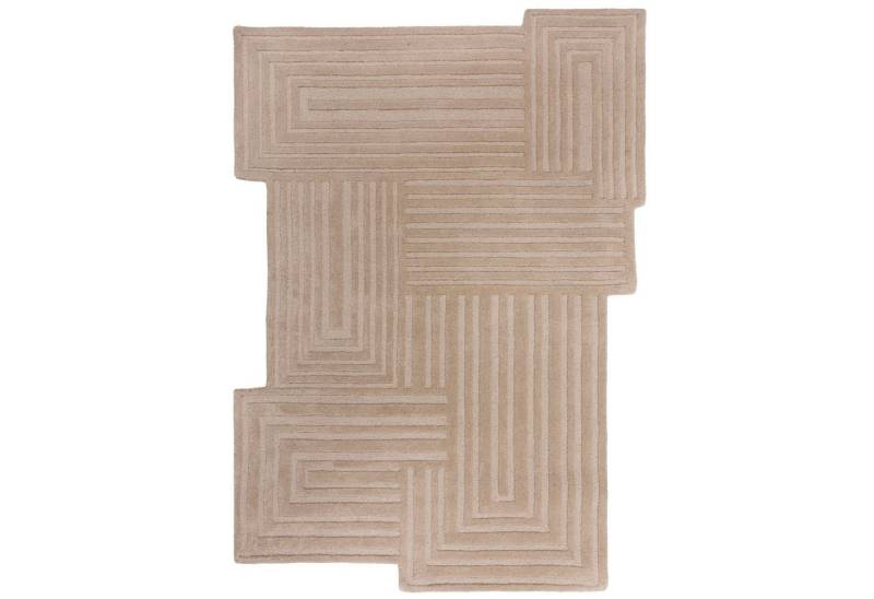 KADIMA DESIGN Wollteppich Zen Shaped Geometrisch Wohnzimmer Teppich, Wollteppich 120x170, Rechteckig, Höhe: 12 mm, Natur, 100% Wolle, Kurzflor, Handgetuftet Flordichte 3 300 g/m² KADIMA DESIGN Wollteppich Zen Shaped Geometrisch Wohnzimmer Teppich, Wollteppich 120x170, Rechteckig, Höhe: 12 mm, Natur, 100% Wolle, Kurzflor, Handgetuftet Flordichte 3 300 g/m² von KADIMA DESIGN