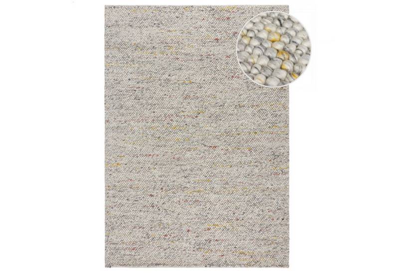 KADIMA DESIGN Wollteppich strukturierter Oberfläche Teppich Wolle-Polyester Hochdichter elegant, Rechteckig, Höhe: 7 mm, Gewebt von KADIMA DESIGN