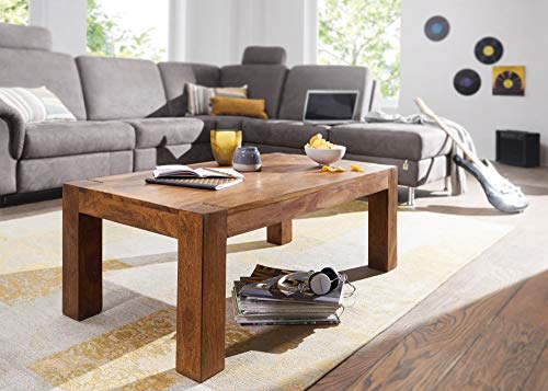 KADIMA Design Sheesham Couchtisch Wood Massiv 110 x 60 cm Massivholz Wohnzimmertisch von KADIMA DESIGN