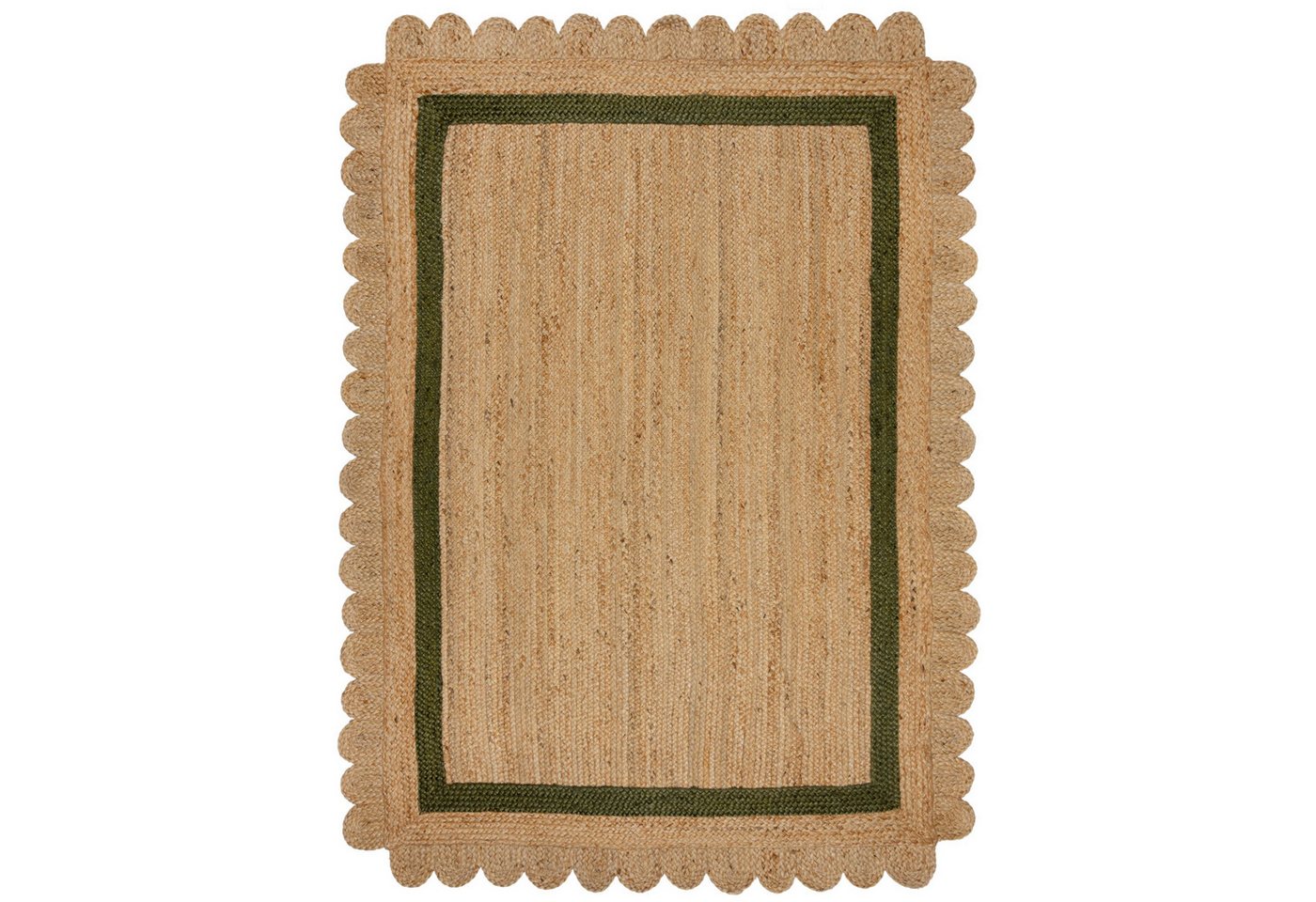 Teppich Handarbeit Jute Teppich Grace, 100% Nachhaltig, KADIMA DESIGN, Rechteckig, Höhe: 7 mm von KADIMA DESIGN