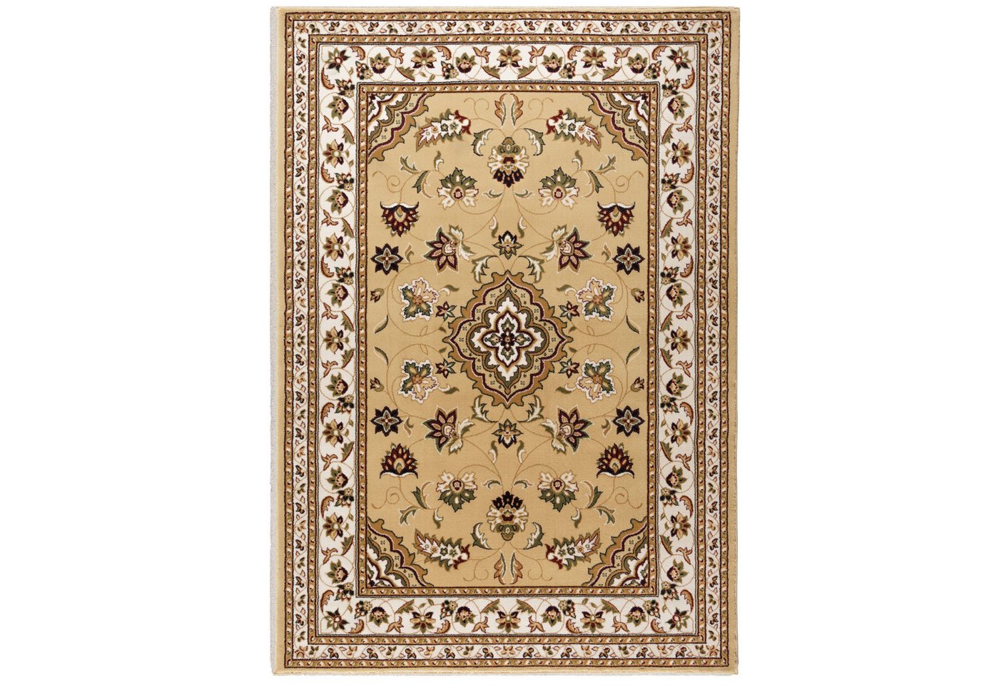 Teppich Traditioneller Teppich GLAZERT, Trendfarben, Florales Muster, KADIMA DESIGN, Rechteckig, Höhe: 12 mm von KADIMA DESIGN
