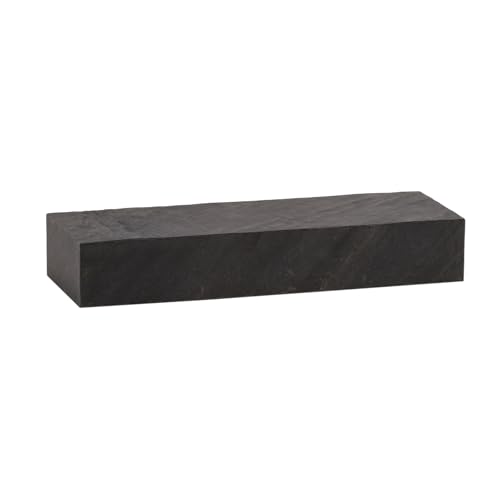 Wandregal 60x10x20 cm Mango Massivholz/Steinoptik Hängeregal Modern | Design Schweberegal Rechteckig | Regal Hängend Wohnzimmer Anthrazit von KADIMA DESIGN