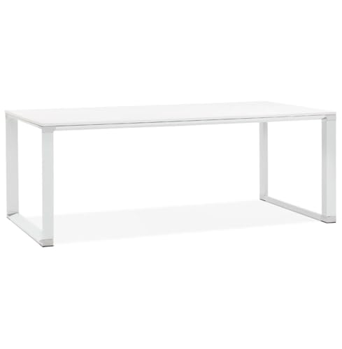 Weißer XXL-Schreibtisch 200x100cm | Extragroßer Büroarbeitsplatz | Moderner Computertisch Mit Gerader Tischplatte | Schlichtes Design Für Büro & Home-Office | Chromelemente Für Eleganz Weißer XXL-Schreibtisch 200x100cm | Extragroßer Büroarbeitsplatz | Moderner Computertisch Mit Gerader Tischplatte | Schlichtes Design Für Büro & Home-Office | Chromelemente Für Eleganz von KADIMA DESIGN