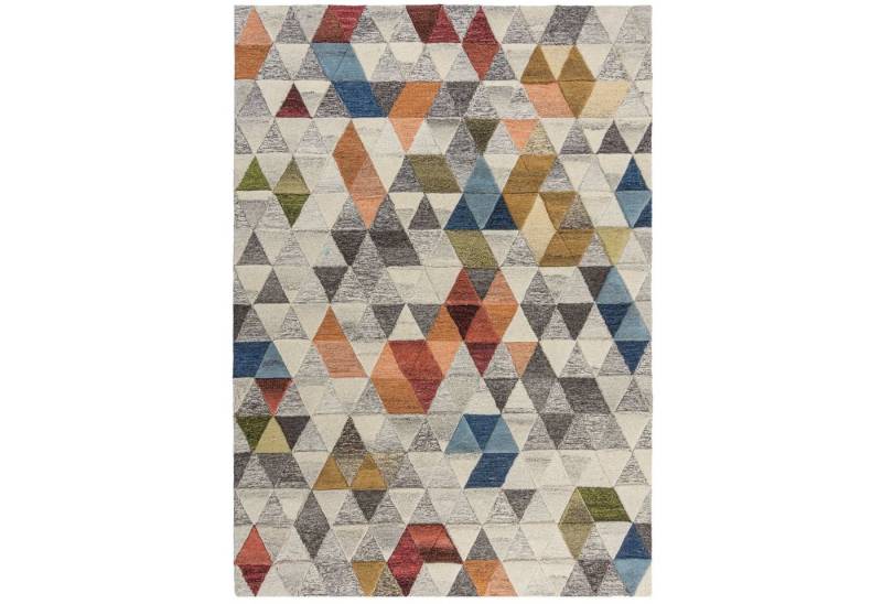 Wollteppich Moderner Teppich ESK LEO, lebendige Farben, rutschfest, KADIMA DESIGN, Läufer, Höhe: 10 mm von KADIMA DESIGN