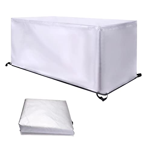 Abdeckung Gartenmöbel, 250x100x95cm/LxWxH Wasserdicht Abdeckung für Gartenmöbel Rechteckig, 420D Oxford Gewebe Abdeckplane Gartenmöbel, Winddicht UV-Beständiges Schutzhülle für Gartentisch Sitzgruppe von KADING