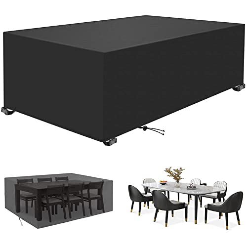 KADING Abdeckplane Gartenmöbel, 190x130x75cm Abdeckung Gartenmöbel Winterfest Rechteckig Outdoor SchutzhüLle Gartenmöbel 420D Oxford Gewebe Wasserdicht, Winddicht,UV-Beständiges, Terrassenmöbel KADING Abdeckplane Gartenmöbel, 190x130x75cm Abdeckung Gartenmöbel Winterfest Rechteckig Outdoor SchutzhüLle Gartenmöbel 420D Oxford Gewebe Wasserdicht, Winddicht,UV-Beständiges, Terrassenmöbel von KADING