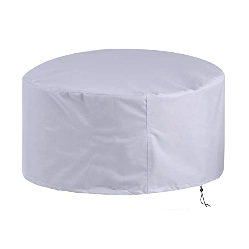 KADING Gartenmöbel Abdeckung Rund Abdeckplane Gartenmöbel Wasserdicht, 185x80cm Abdeckung Gartentisch Winddicht Abdeckhaube Gartenmöbel, Schutzhülle für Rund Gartenmöbel Gartentisch von KADING
