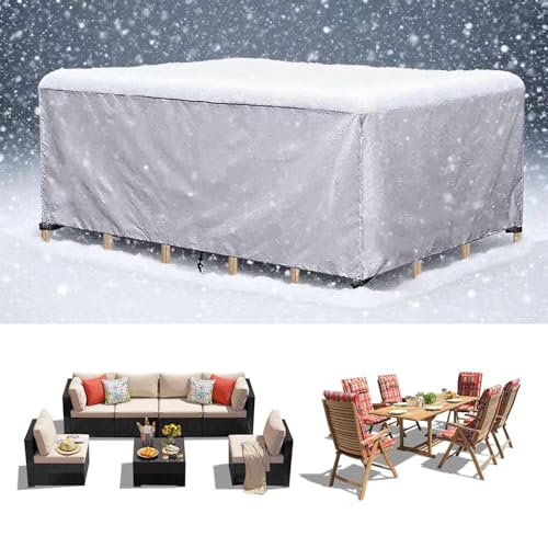 KADING Gartenmöbel Abdeckung Winterfest, 383x223x100cm/LxBxH Multi Größe Terrassenmöbel Abdeckung für Gartenmöbel Schutzhülle für Gartentisch Abdeckplane Loungemöbel Schutzhülle Wasserdicht KADING Gartenmöbel Abdeckung Winterfest, 383x223x100cm/LxBxH Multi Größe Terrassenmöbel Abdeckung für Gartenmöbel Schutzhülle für Gartentisch Abdeckplane Loungemöbel Schutzhülle Wasserdicht von KADING