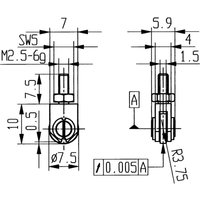 Käfer - Messeinsatz aus Stahl aus Stahl 30 mm flach von KÄFER