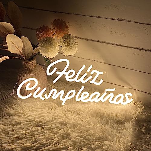 Feliz Cumpleaños Neon Sign Neon Shild per Deko 45 * 20cm von KAEGORT