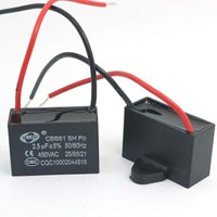 Kaejyiut - 2 Stücke CBB61 450 v ac 50/60Hz Lüftermotor Betriebskondensator 2,5 uF von KAEJYIUT