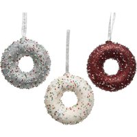 Kaemingk Weihnachtsanhänger Donut mit Perlen Christbaumschmuck von KAEMINGK BV
