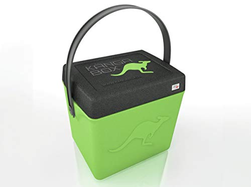 Kängabox® Kühlbox 20 Liter grün Trip - Isolierbox für kalt & warm. Made in Germany, Outdoor Thermobox für Camping, Grillen, Picknick & Garten von KÄNGABOX