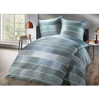 Bettwäsche-Garnitur mit Blockstreifen-Dessin Bettwäsche-Garnitur mit Blockstreifen-Dessin von KAEPPEL