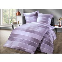 Bettwäsche-Garnitur mit Blockstreifen-Dessin Bettwäsche-Garnitur mit Blockstreifen-Dessin von KAEPPEL