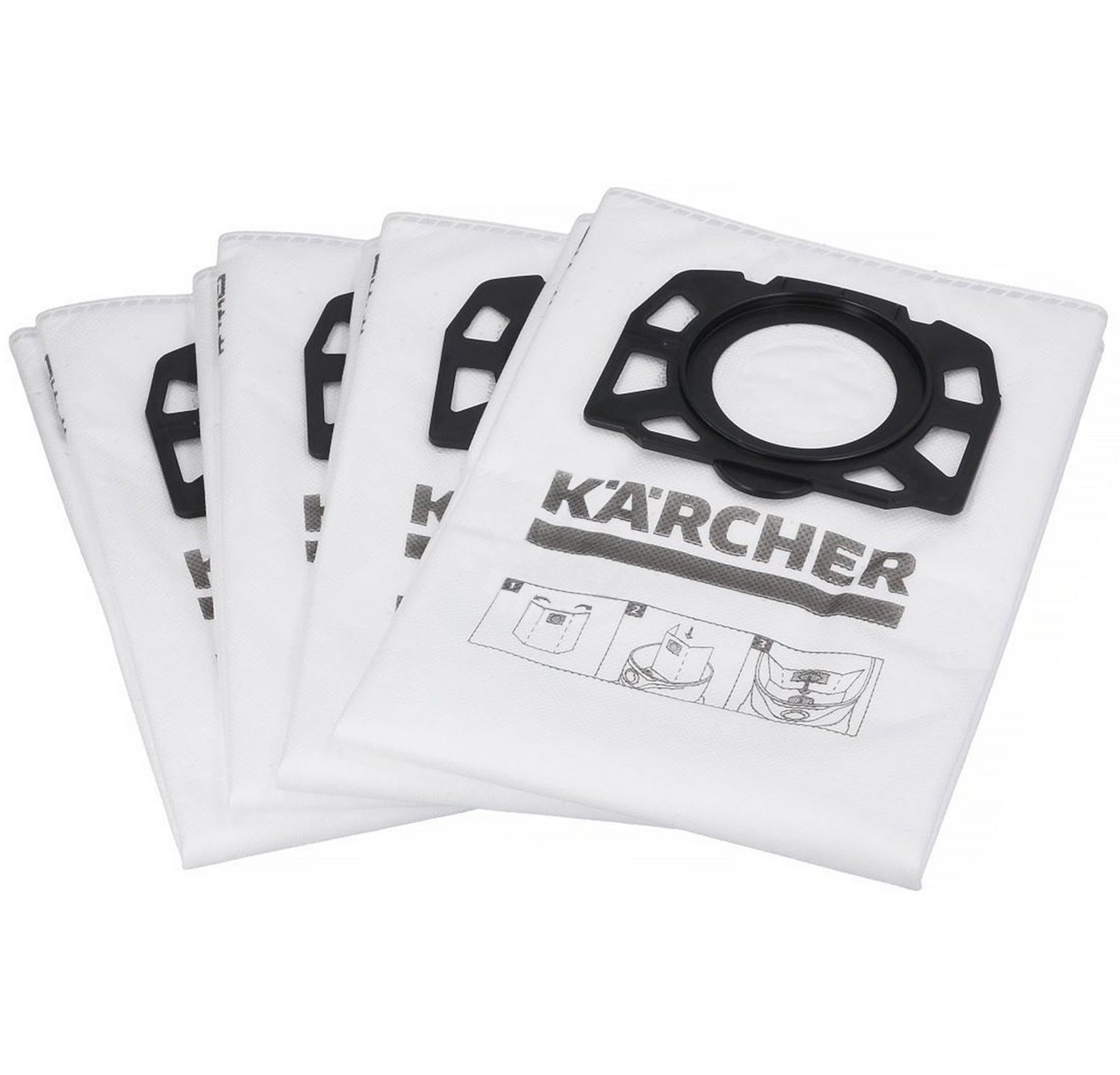KÄRCHER Staubsaugerbeutel Vliesfilterbeutel 2.863-006.0, für WD4 WD5 WD6 MV4 MV5 MV6 Staubsauger Mehrzwecksauger von KÄRCHER