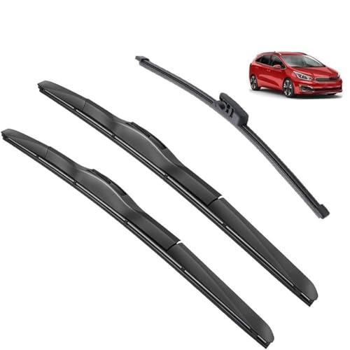 Scheibenwischer für Kia Ceed CEE d JD SW 2012-2017 26''+14''+12'', Einfache Installation Wischblätter Premium Qualität Klare Sicht Zubehör von KAES