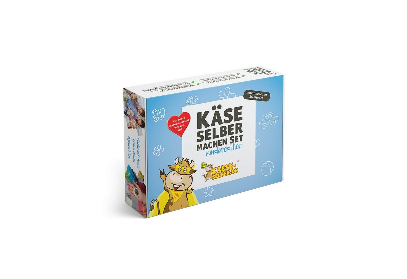 KAESE-SELBER.DE Back-Set Käse selber machen Set Käseset für Kinder Geschenkidee - Kinderedition von KAESE-SELBER.DE