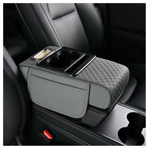 KAEW Auto Armlehnen Auflage für Land Rover Defender 90 (L663) 2020 2021 2022 2023 2024 2025, Multifunktionales Auto-Mittelkonsolen Polster, Armlehne Auto Box Pad, Innenraum Zubehör,Grey von KAEW