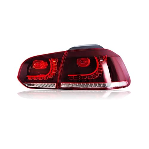 KAEW Auto Rückleuchten für Golf 6 GTI R20 MK6 2008-2013, Schlussleuchte Montage Hintere Bremsleuchte Äußeres Rücklicht Zubehör Wasserdicht,normal-B Right von KAEW