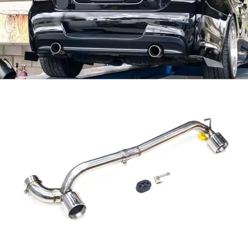KAEW Endstuck Auspuff für BMW E90 E92 320i 318i 325i 335i, Auspuffblenden Edelstahl Auto Endstück Endschalldämpfer Spitze Endrohrblende,normal-A Silver von KAEW