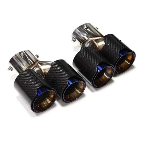 KAEW Endstuck Auspuff für BMW G23 M440i G20 G21 M340i G42 M240i 2021 2022 2023, Auspuffblenden Edelstahl Auto Endstück Endschalldämpfer Spitze Endrohrblende,normal-F von KAEW