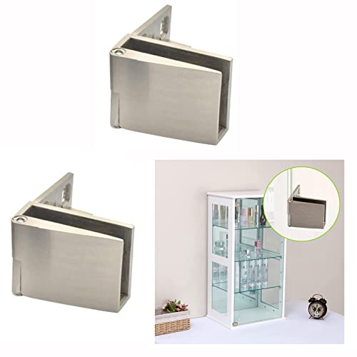 1 Paar rahmenlose Glastür aufklappbare Weinschrank Display Nickel Zeichnung geeignet für 3-5mm Glas von KAFENDA