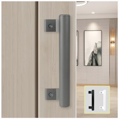 KAFENDA 8-Zoll-Schiebetürgriff aus Aluminiumlegierung Balkonglastürgriff Badezimmerschrank Türgriff Gartentürgriff Lagertür moderner Metallgriff (gray) von KAFENDA