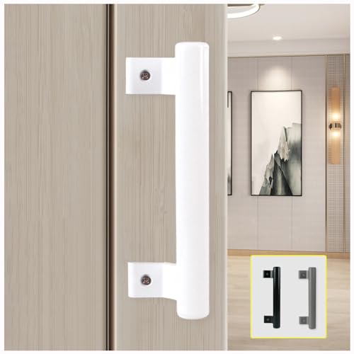 KAFENDA 8-Zoll-Schiebetürgriff aus Aluminiumlegierung Balkonglastürgriff Badezimmerschrank Türgriff Gartentürgriff Lagertür moderner Metallgriff (white) von KAFENDA