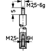 Verlängerungsstück für Messeinsatz 60mm Käfer von KÄFER