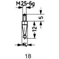 Messeinsatz f.Messuhren u.Feinz. Stahl Abb.18/ 2,0 mm Käfer Messeinsatz f.Messuhren u.Feinz. Stahl Abb.18/ 2,0 mm Käfer von KÄFER