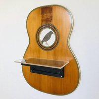 Gitarrenregal Gitarrendeko Mit Vogel Motiv von KAFFEutin