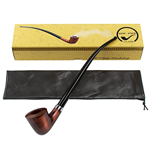 KAFpipeWorkshop Churchwarden Pfeife"Tree of Gondor" von Lord of the Rings handgefertigte Holz-Tabakpfeife von KAFpipeWorkshop