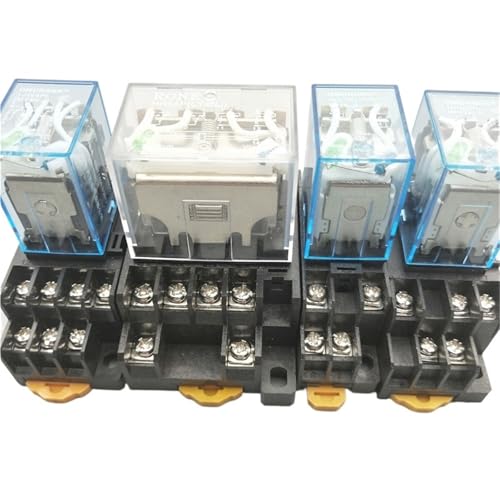 1 Stück LY4NJ HH64P AC 110 V 220 V DC 12 V DC 24 V 14PIN 10A Silberspule 4PDT mit Sockel Basisrelais(AC220V) von KAGGGRYFX