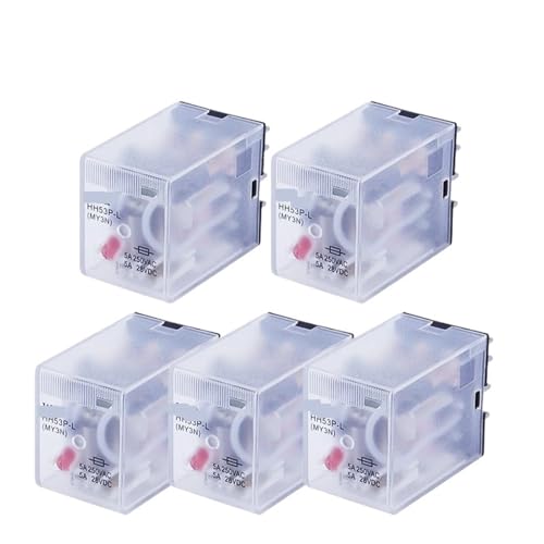 5 STÜCKE Leistungsrelais Typ Zuckerguss Micro Mini Relais HH53P MY3NJ 11Pin AC6V12V/AC24V/AC110V/AC220V 380 V Kupferspule(AC24V) von KAGGGRYFX