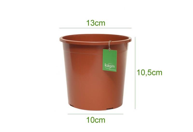 KAGM Anzuchttopf Blumentopf Übertopf Pflanzcontainer Containertopf Terracotta von KAGM